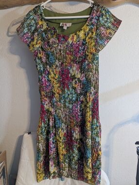 R & K Originals Floral Multicolor Summer Dress Size 14